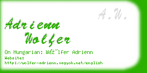 adrienn wolfer business card